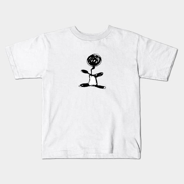 Halloween balloon bod Kids T-Shirt by Mzerart